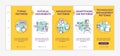 Behavior metrics elements onboarding vector template Royalty Free Stock Photo