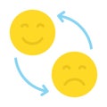 Behavior patterns happiness Vector Icon which can easily modify