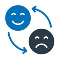 Behavior patterns happiness Vector Icon which can easily modify