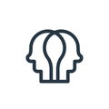 behaviour icon vector from ethics concept. Thin line illustration of behaviour editable stroke. behaviour linear sign for use on
