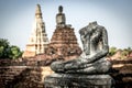 Beheaded Buddha near Wat Chai Watthanaram temple