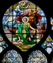 Beheading of Saint John the Baptist - Stained Glass Royalty Free Stock Photo