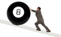 Behind the 8 ball Royalty Free Stock Photo