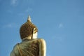 Behind the Buddha statue and the sky with Copy space. Royalty Free Stock Photo