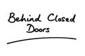 Behind Closed Doors Royalty Free Stock Photo