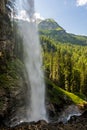 Behind the Johannes wasserfall, or Johannesfall, near Obertauern, Austria