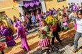 Behind Lent procession, Antigua, Guatemala