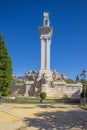 Behind the Monument to the Constitution of 1812 Royalty Free Stock Photo