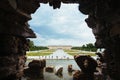 Behind the Neptune Fountain of Schonbrunn Palace, Vienna Royalty Free Stock Photo