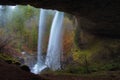 Behind North Falls at Silver Falls State Park Royalty Free Stock Photo