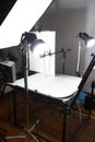 Behind scenses of lighting setup