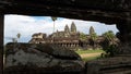 Behind The Stone of Angkorwat Temple