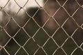 behind the wire mesh Royalty Free Stock Photo