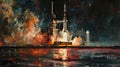 Apollo 13 Liftoff: Epic Journey to the Celestial Beyond