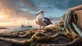 Silent Sentinel: The Albatross on the Pier