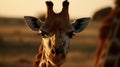 Behold the enchanting presence of a giraffe as it stands against the backdrop of the savannah, a living testament to the