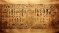 Ancient Secrets Unveiled: Papyrus Scrolls Bearing Egyptian Hieroglyphs