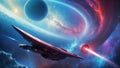 nebula serpent: a galactic marvel. ai generated