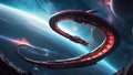 nebula serpent\'s cosmic majesty. ai generated