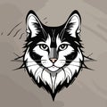 Monochrome Wildcat logo