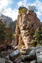 Bei Jiu Shui trail in Autumn, Laoshan Mountain, Qingdao, China. Royalty Free Stock Photo