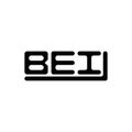 BEI letter logo creative design with vector graphic, BEI