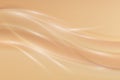 Beige abstract background with flashes of light and soft waves