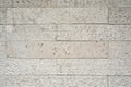 Beige artificial stone wall Royalty Free Stock Photo