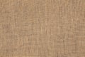 Beige background in focus from natural burlap Royalty Free Stock Photo