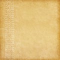 Beige background. Old paper with oriental ornament