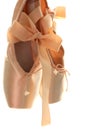 Beige ballet shoes