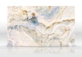 Beige and blue Onyx marble tile texture Royalty Free Stock Photo