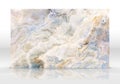 Beige and blue Onyx marble tile texture Royalty Free Stock Photo