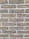 beige brick wall with detailed grooves Royalty Free Stock Photo