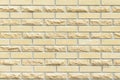 Beige brick wall texture with horizontal pattern and rough masonry background for architecture design Royalty Free Stock Photo
