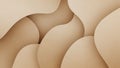 Beige Brown Abstract Curves Background Modern Wavy Texture for Elegant Design Projects Royalty Free Stock Photo