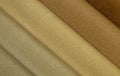 Beige Brown Leather Samples Royalty Free Stock Photo