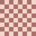 Beige brown red square tiles checkered seamless pattern