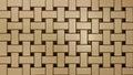 Beige brown texture with woven pattern as seamless background Royalty Free Stock Photo