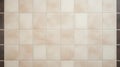 Beige And Brown Tile Bathroom Wall With Flat Background Style