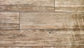 Beige brown wooden planks, strips wall cladding interior panel of natural wood. Laminate sheet floor tiles, random Royalty Free Stock Photo