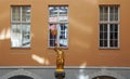 a gilded statue of a knight, Riga, Latvia