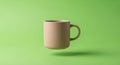 A beige ceramic mug appears to Royalty Free Stock Photo