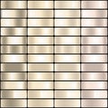 Beige Champagne and Platinum Metallic Gradient Finishes Royalty Free Stock Photo
