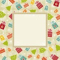 Beige christmas background