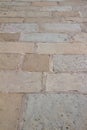 Beige color European stone walkway texture background