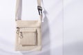 Beige color hanging ladies purse