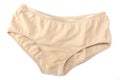 A beige colored pantie for women