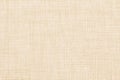 Beige colored seamless linen texture or fabric background Royalty Free Stock Photo