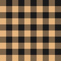 Beige colour lumberjack plaid pattern, vector illustration Royalty Free Stock Photo